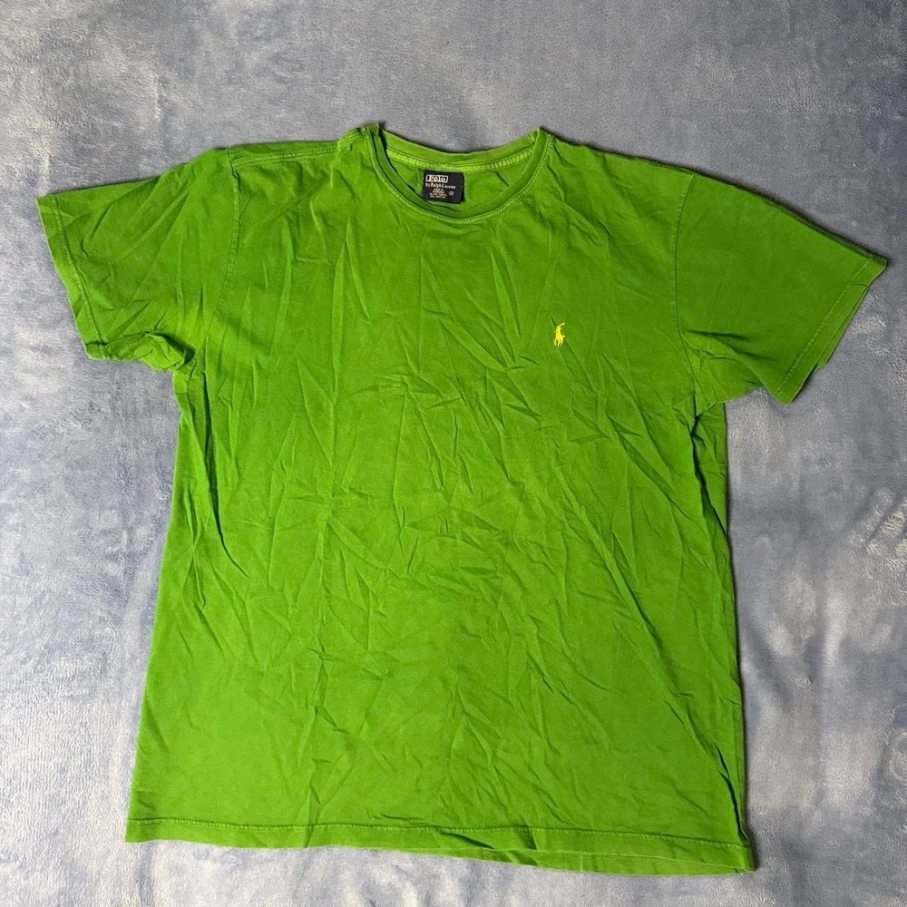 Vintage Polo Ralph Lauren green cotton t-shirt men size m